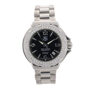 TAG Heuer Formula 1 WAC1214 Factory Diamond Bezel Black 37mm Ladies Watch